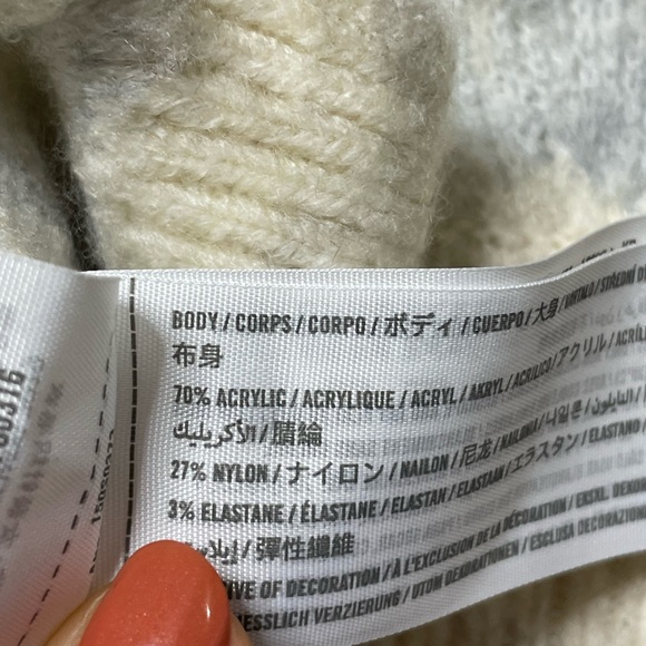 Abercrombie‎ & Fitch Snow Leopard Animal Print Cozy Yarn Sweater XS - Picture 6 of 7